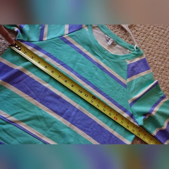 WILDFOX Blue Stripe Sweatshirt size S - Picture 9 of 12